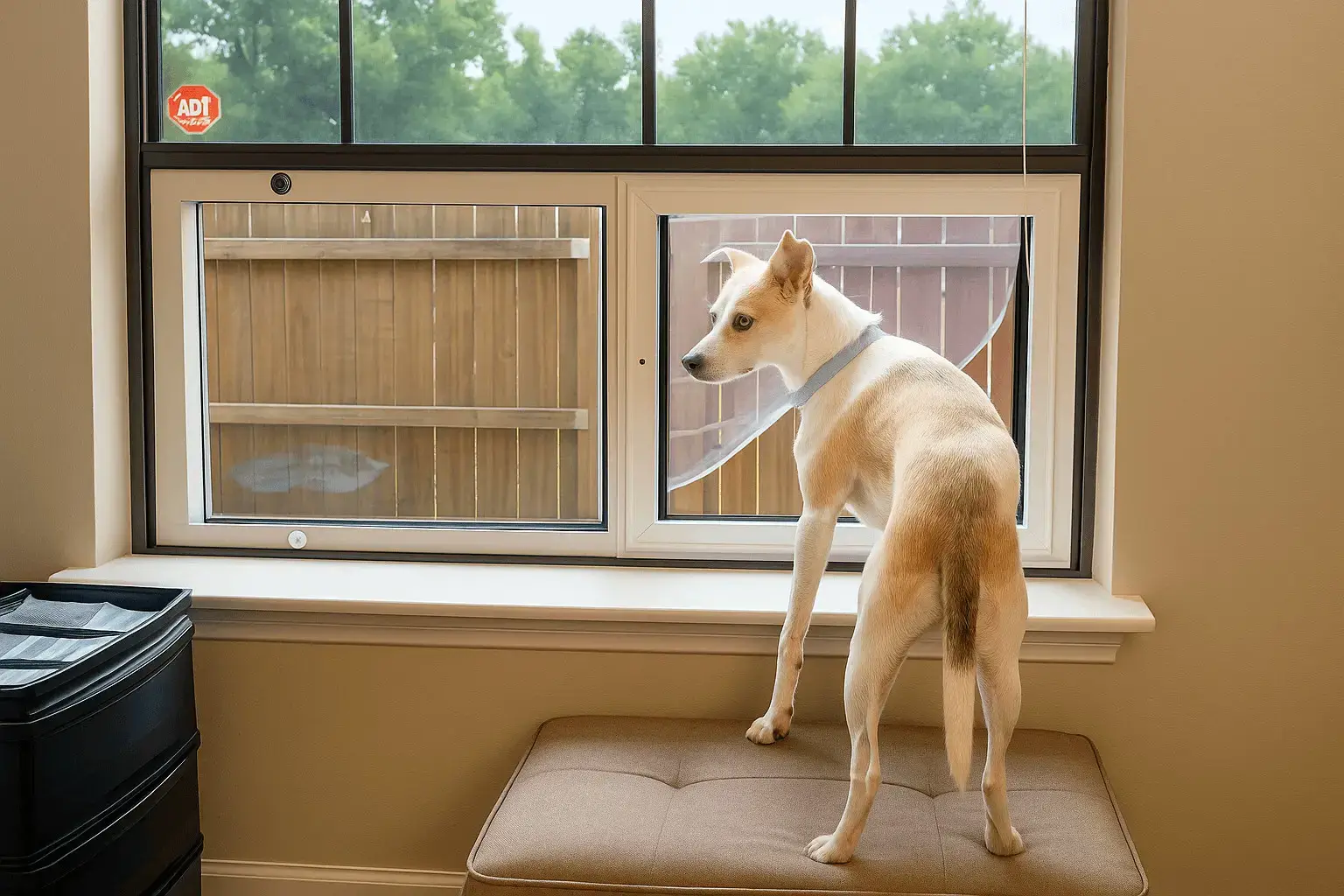 Window Pet Door Installation Texas – Dog Door for Windows